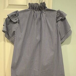 COPY - hunter bell blue stripe blouse. perfect. just cleaned S